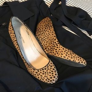Gently Used Leopard-print Wedges
